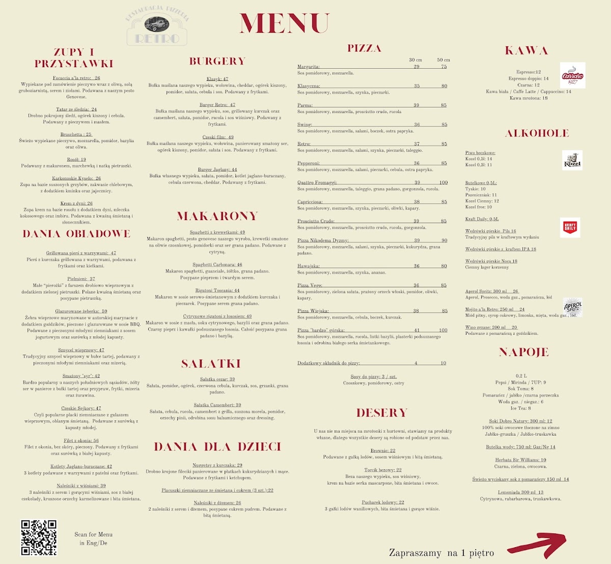 Menu Restauracja Retro-2