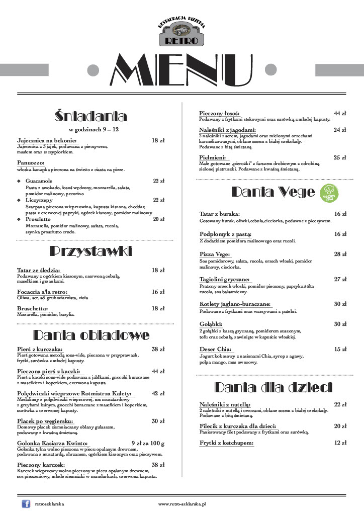 Menu Restauracja Retro-5