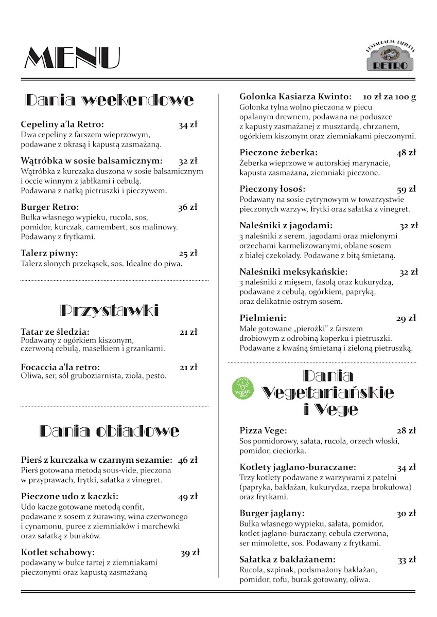 Menu Restauracja Retro-6