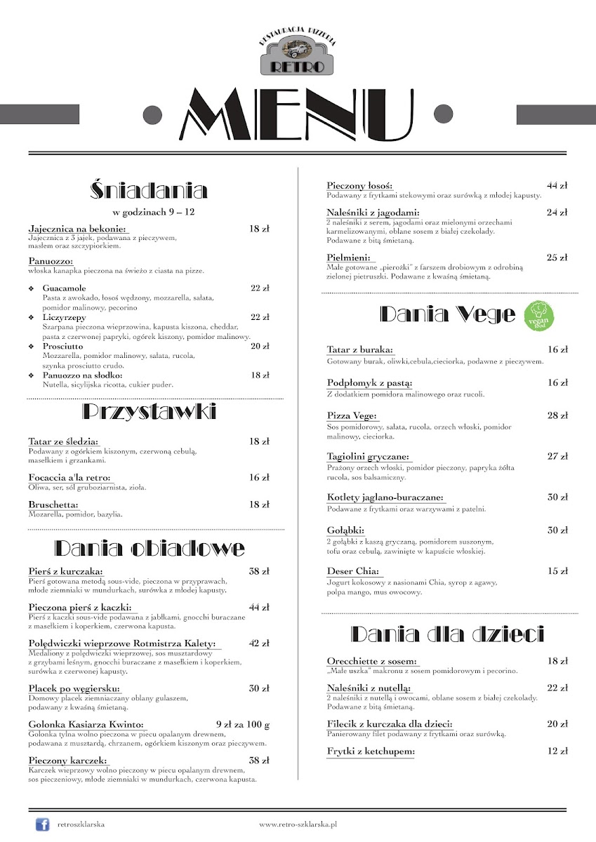 Menu Restauracja Retro-7