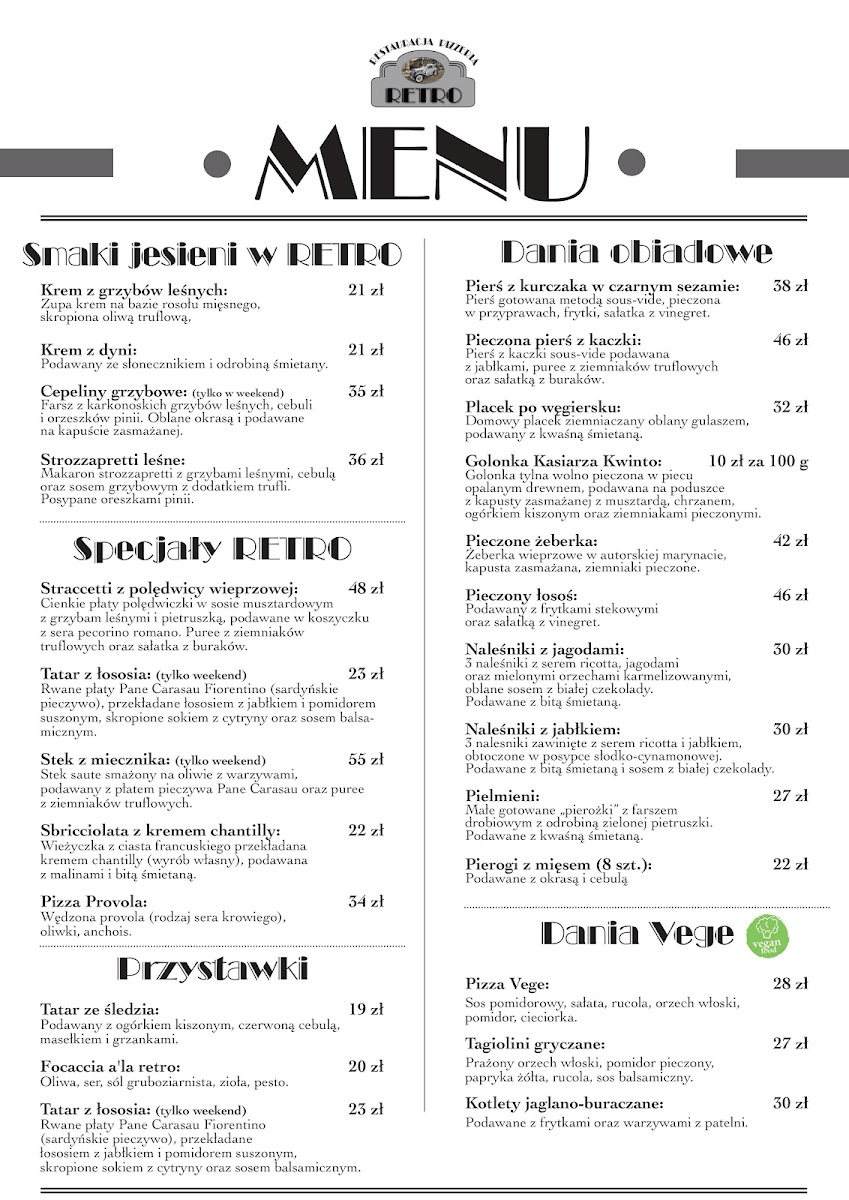 Menu Restauracja Retro-8