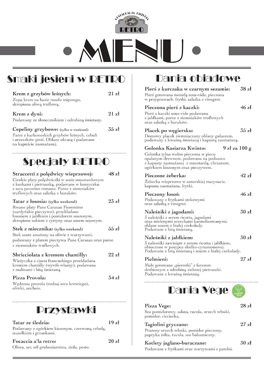 Menu Restauracja Retro-9
